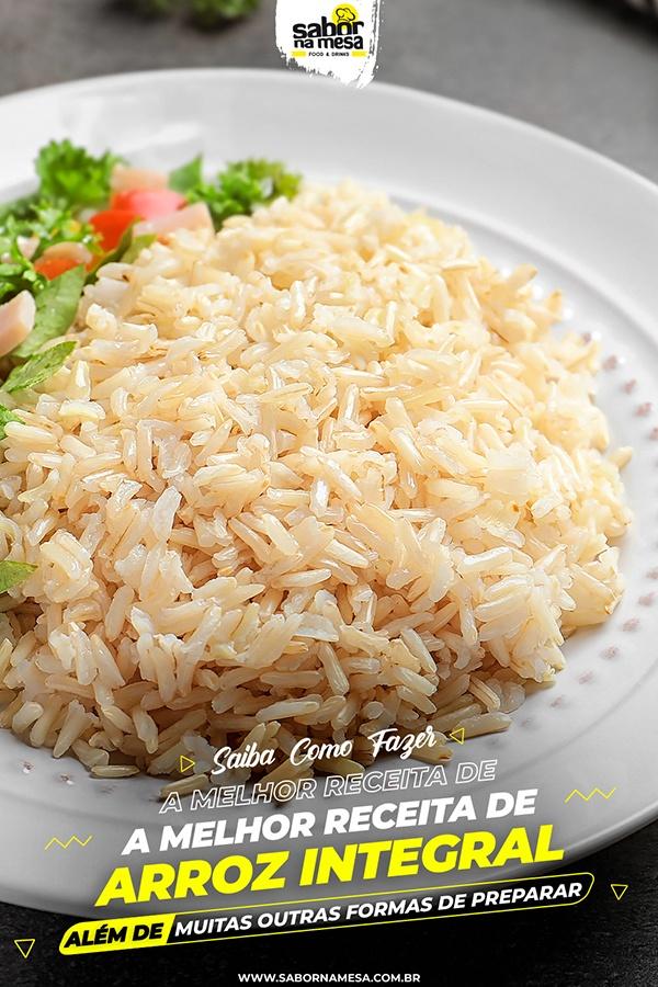 poste no pinterest esta imagem de receita de arroz-integral