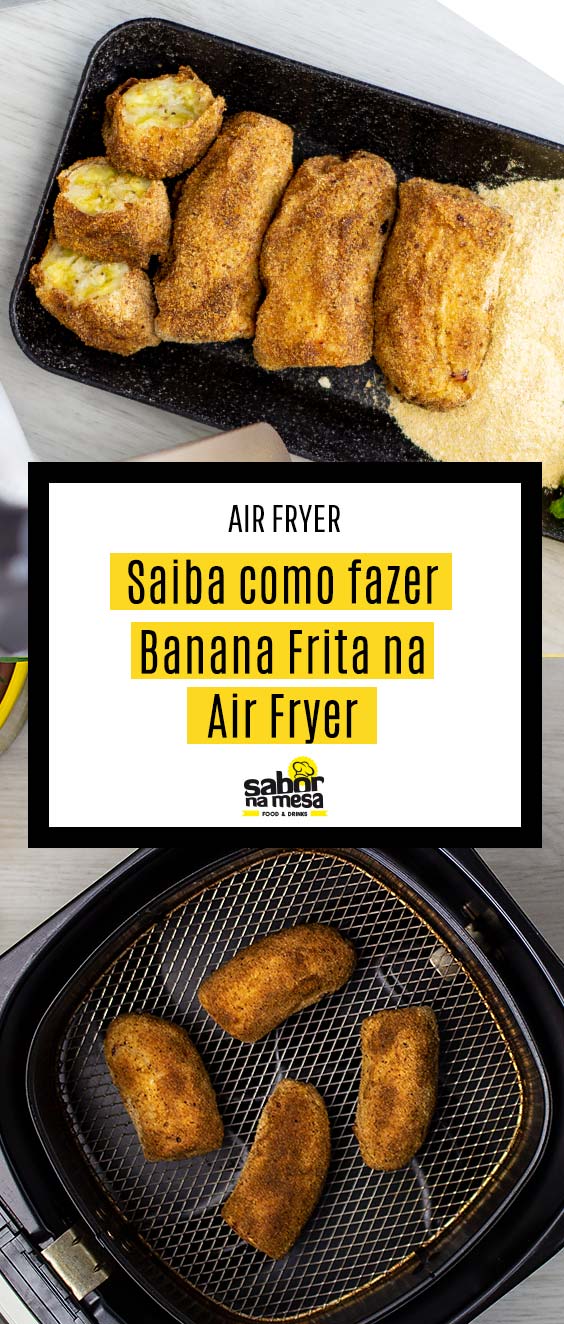 Receita de Banana Empanada e Frita na na Air Fryer - Fritadeira Elétrica Sem Óleo