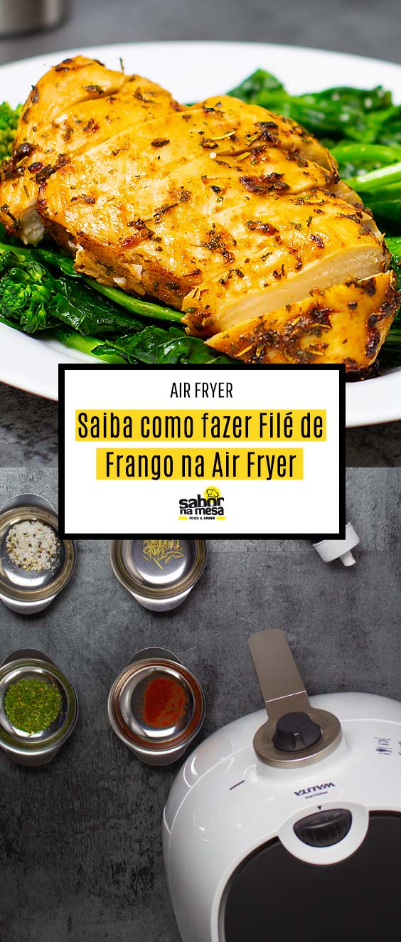 Receita de Filé de Frango Frito na Air Fryer - Fritadeira Elétrica Sem Óleo
