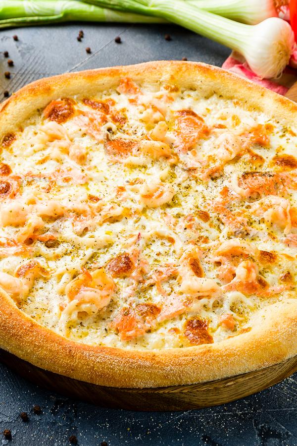 poste no pinterest esta imagem de receita de pizza-de-camarao