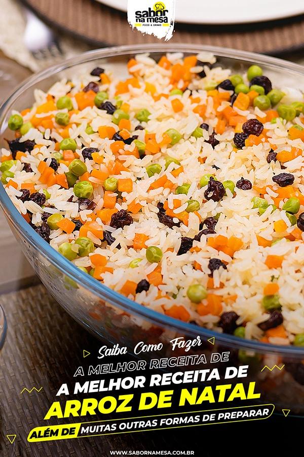 poste no pinterest esta imagem de receita de arroz-de-natal