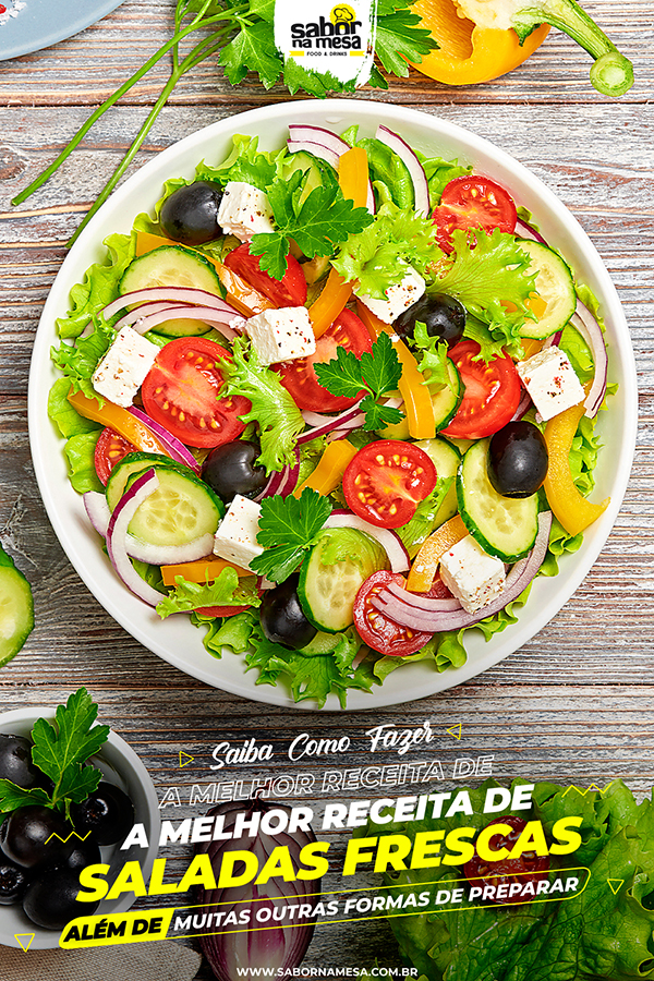 poste no pinterest esta imagem de receita de salada
