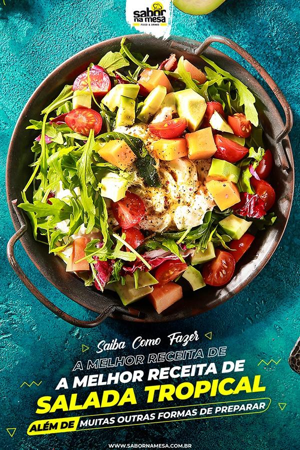 poste no pinterest esta imagem de receita de salada-tropical