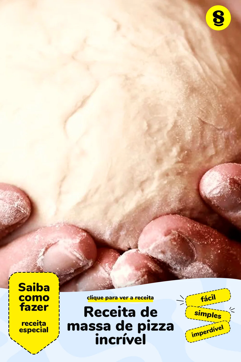 Receita de massa de pizza