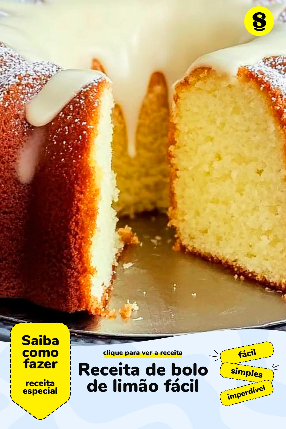 Receita de bolo de limão