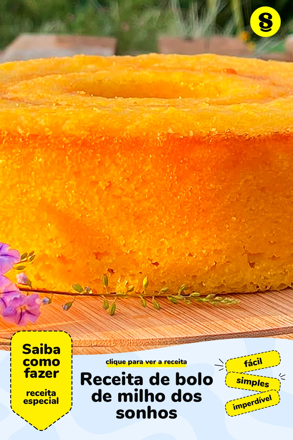 Receita de bolo de milho