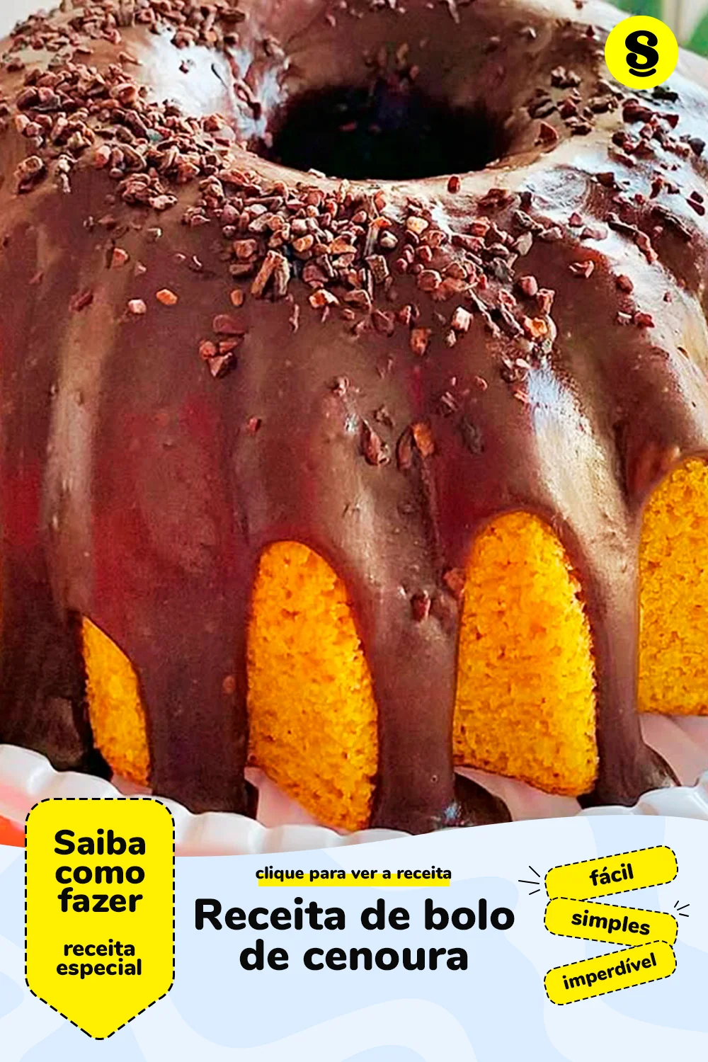 Receita de bolo de cenoura