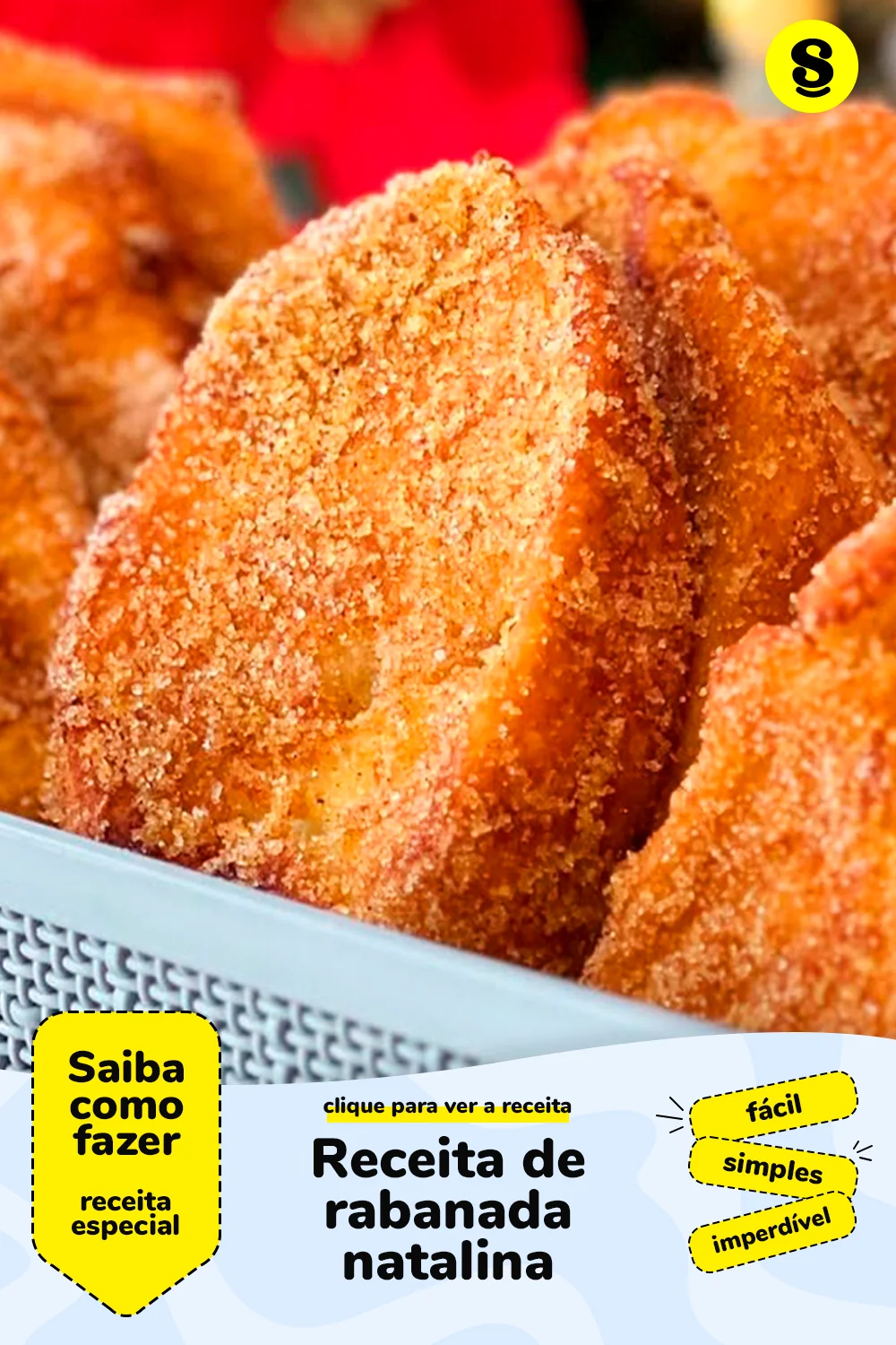 Receita de rabanada natalina