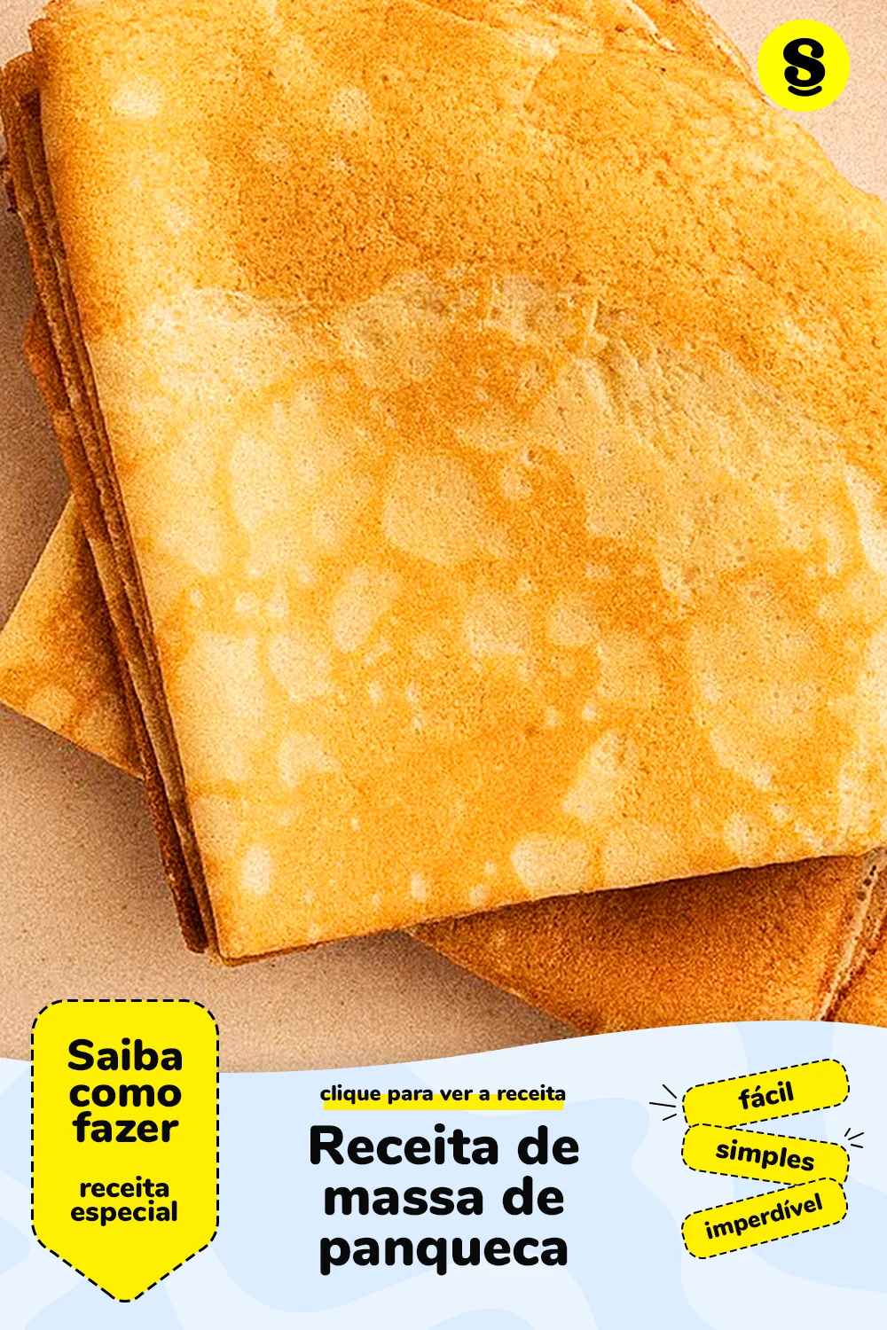 Receita de massa de panqueca