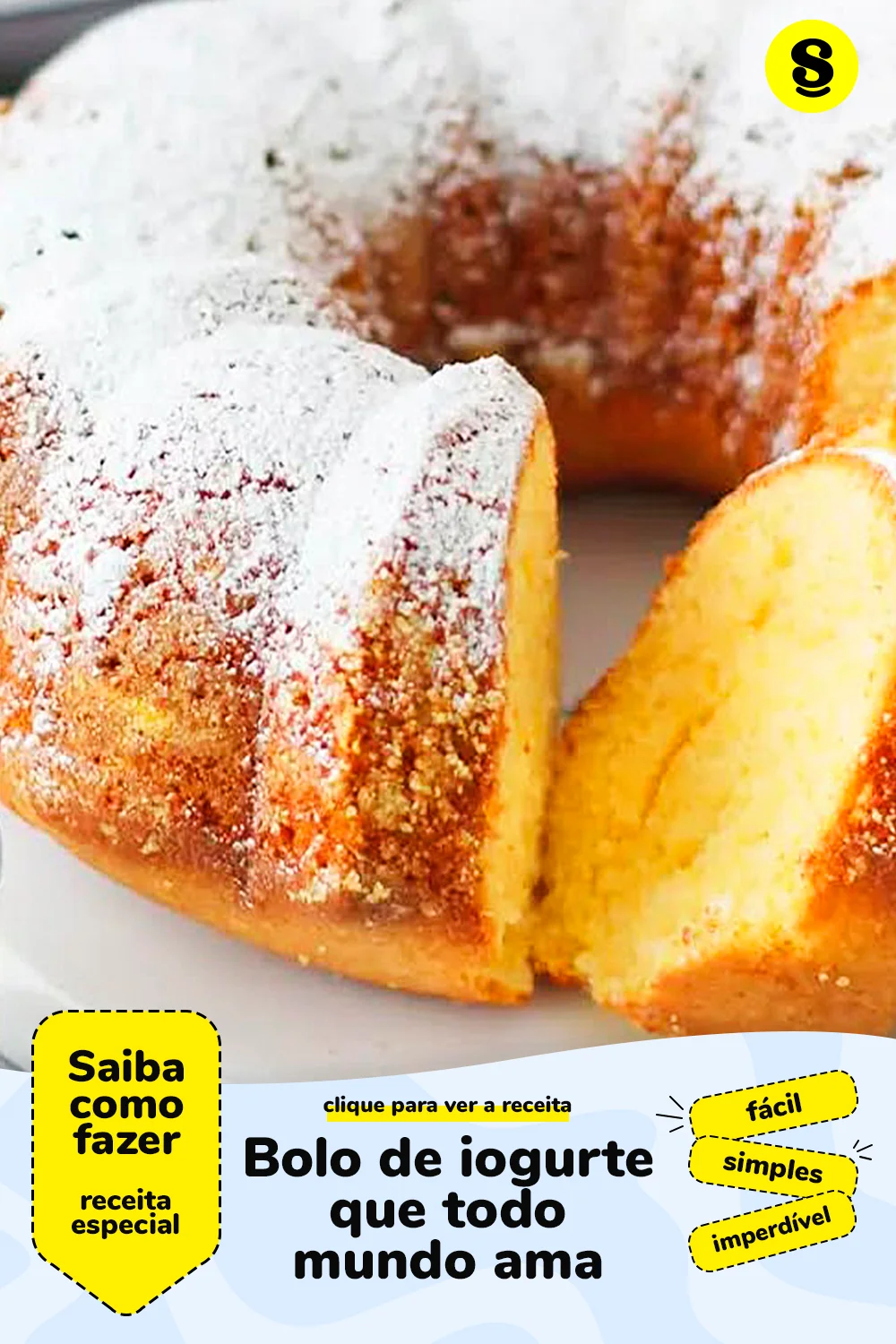 Receita de bolo de iogurte