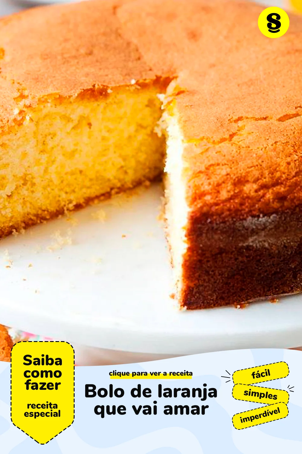 Receita de bolo de laranja