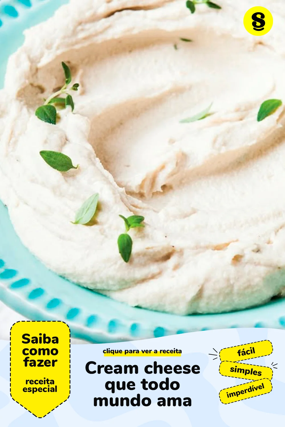 Receita de cream cheese