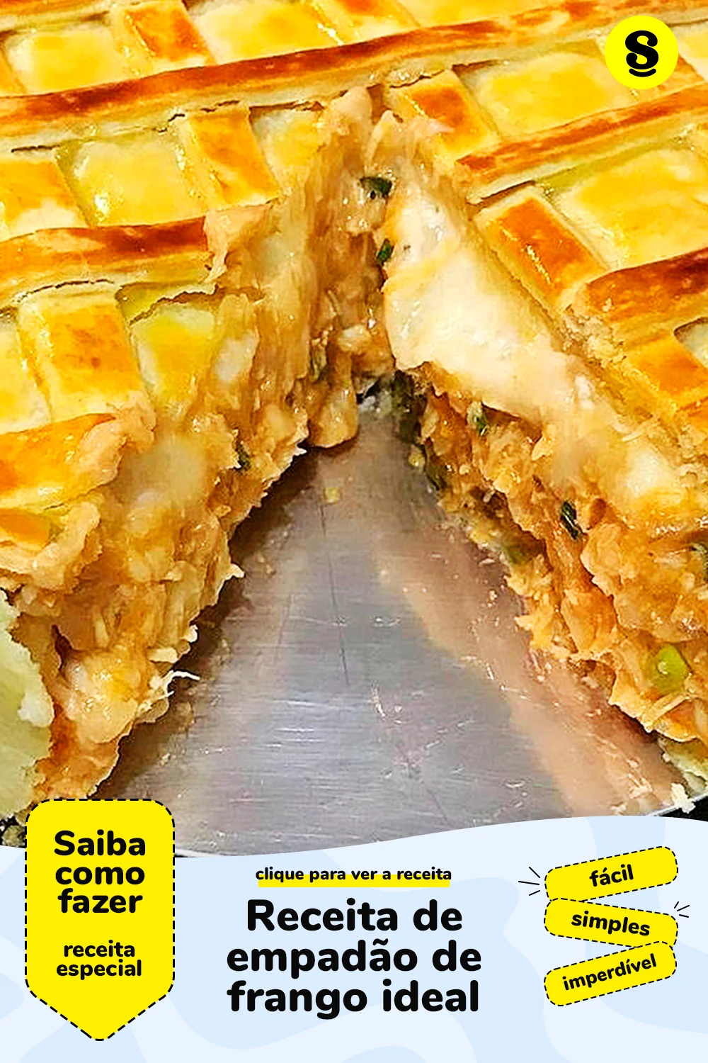 Receita de empadão de frango