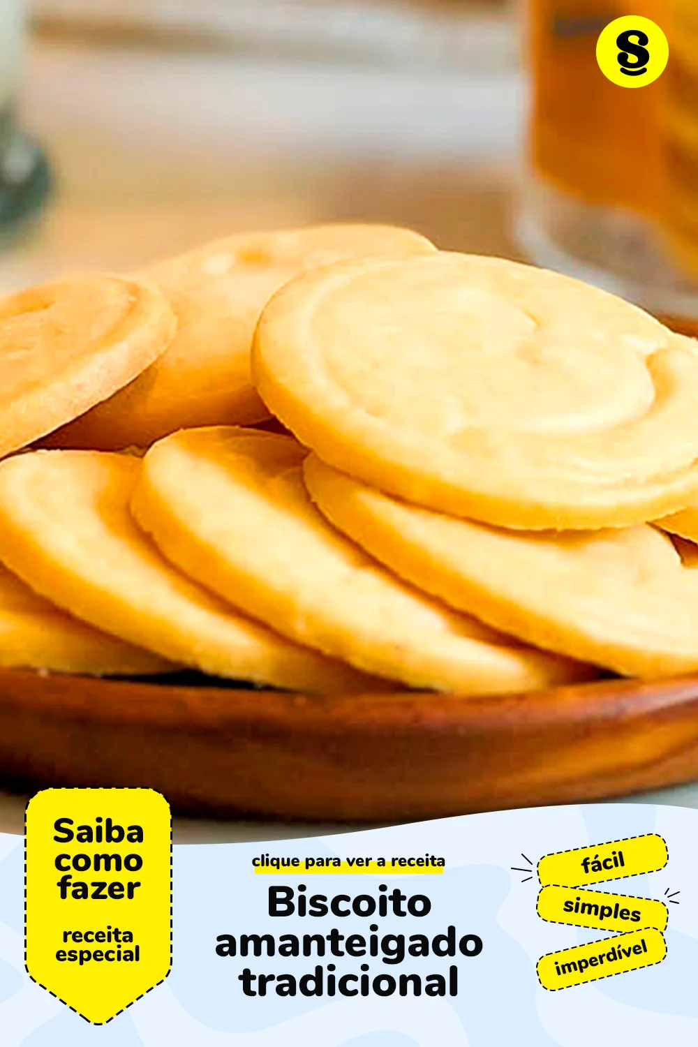 Receita de biscoito amanteigado