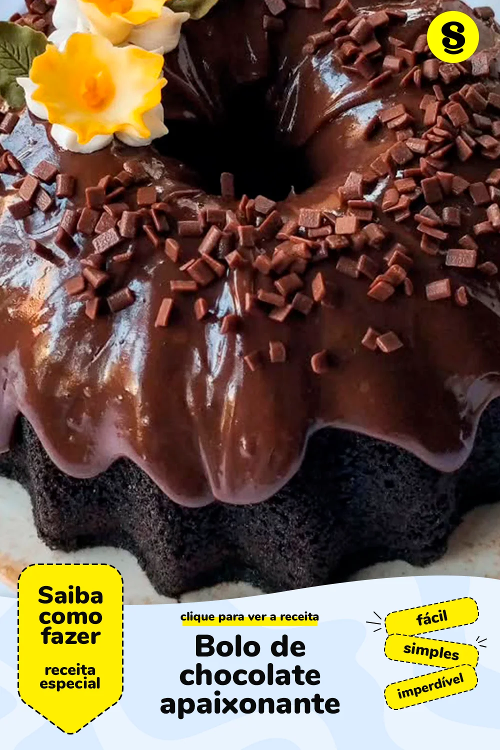 Receita de bolo de chocolate