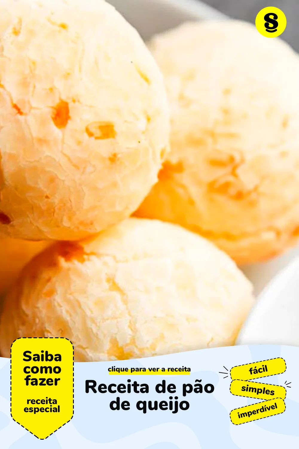 Receita de pão de queijo