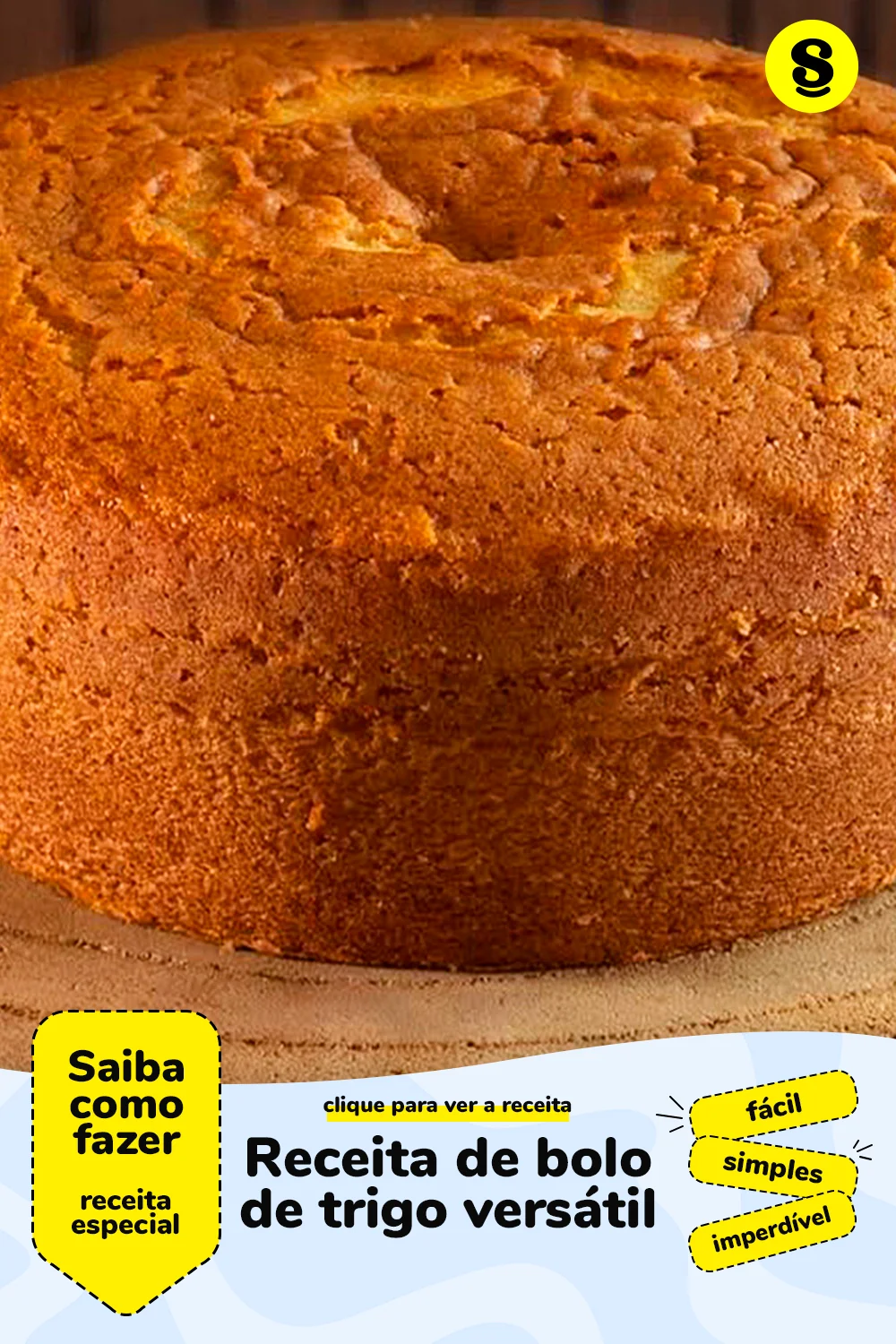 Receita de bolo de trigo