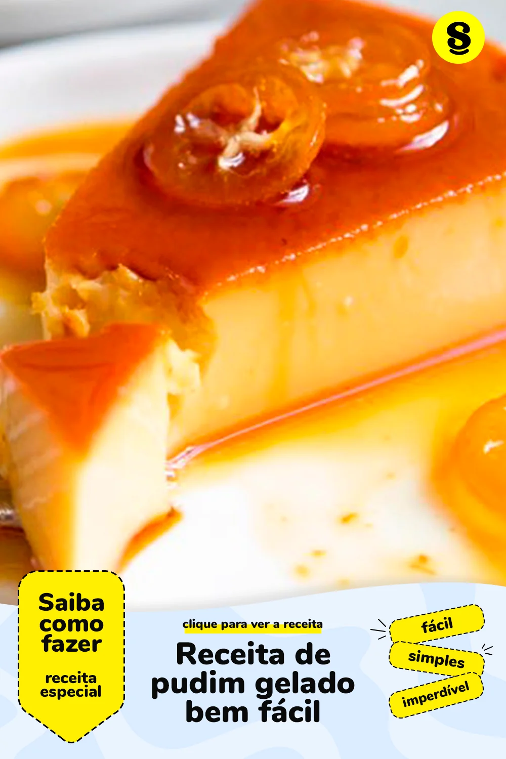 Receita de pudim gelado