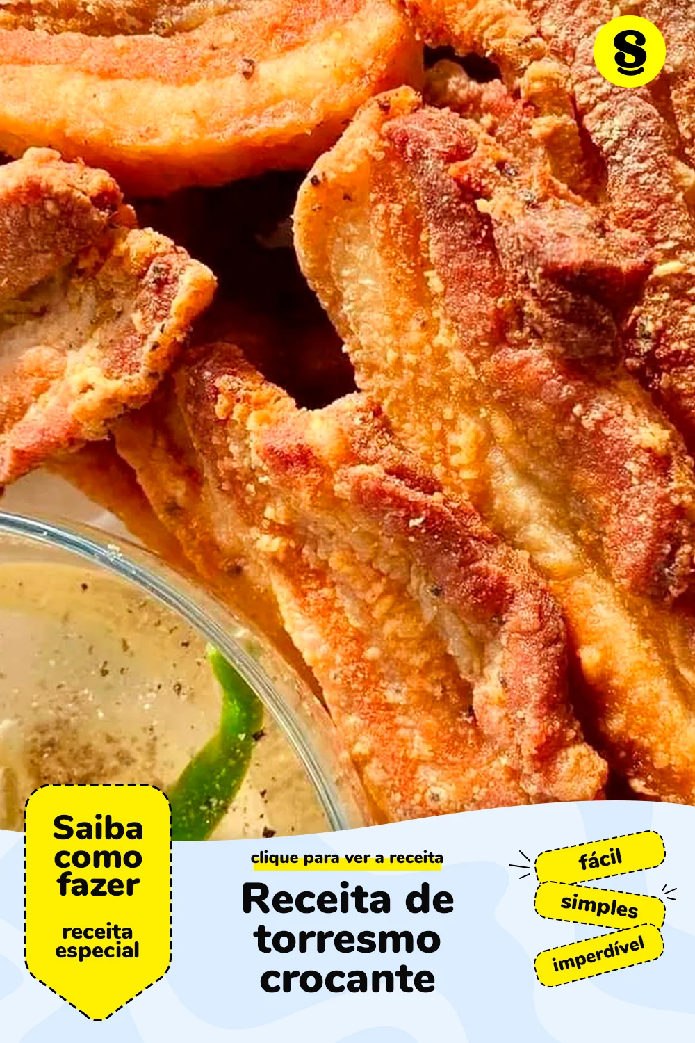 Receita de torresmo crocante