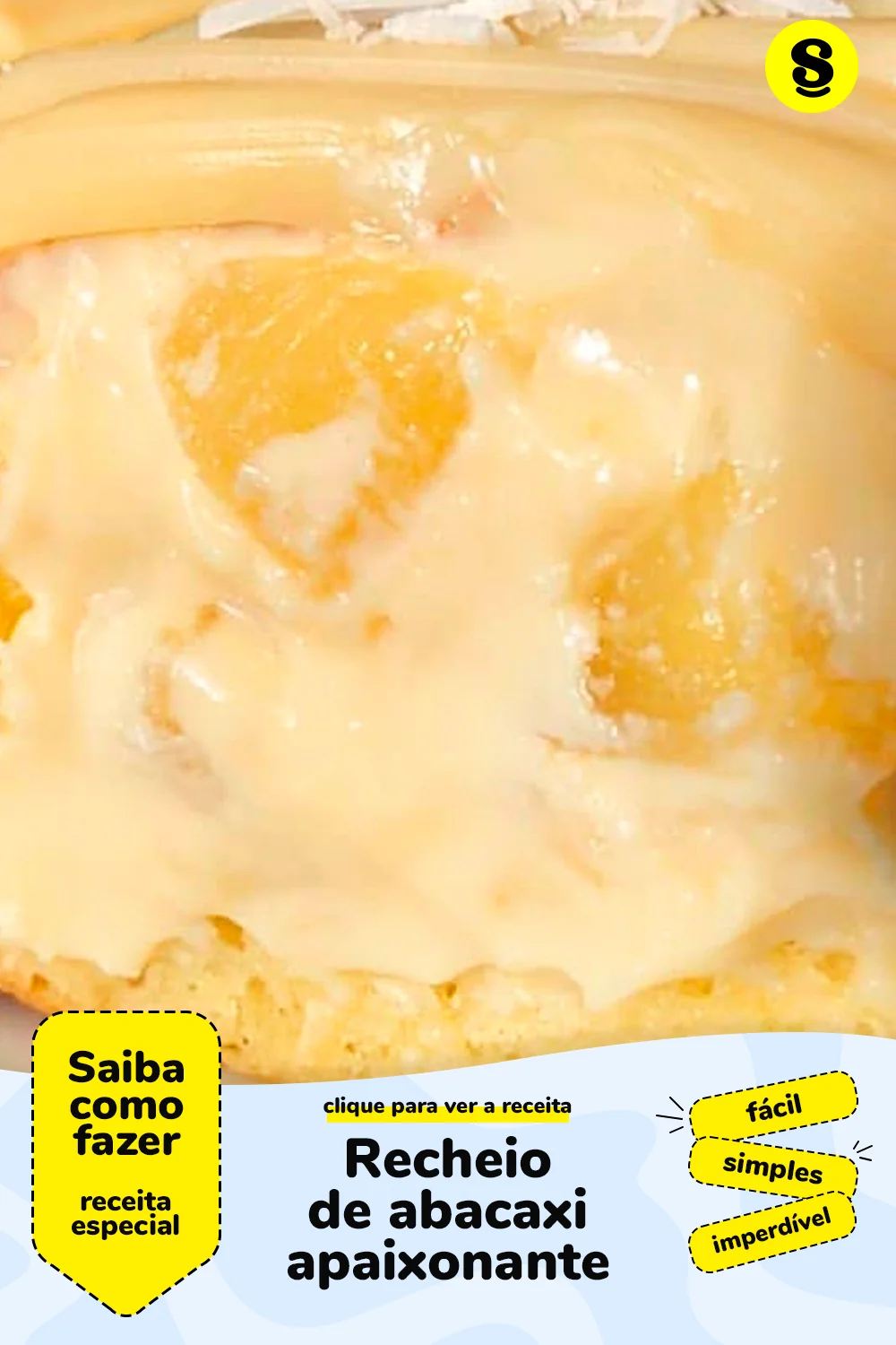 Receita de recheio de abacaxi