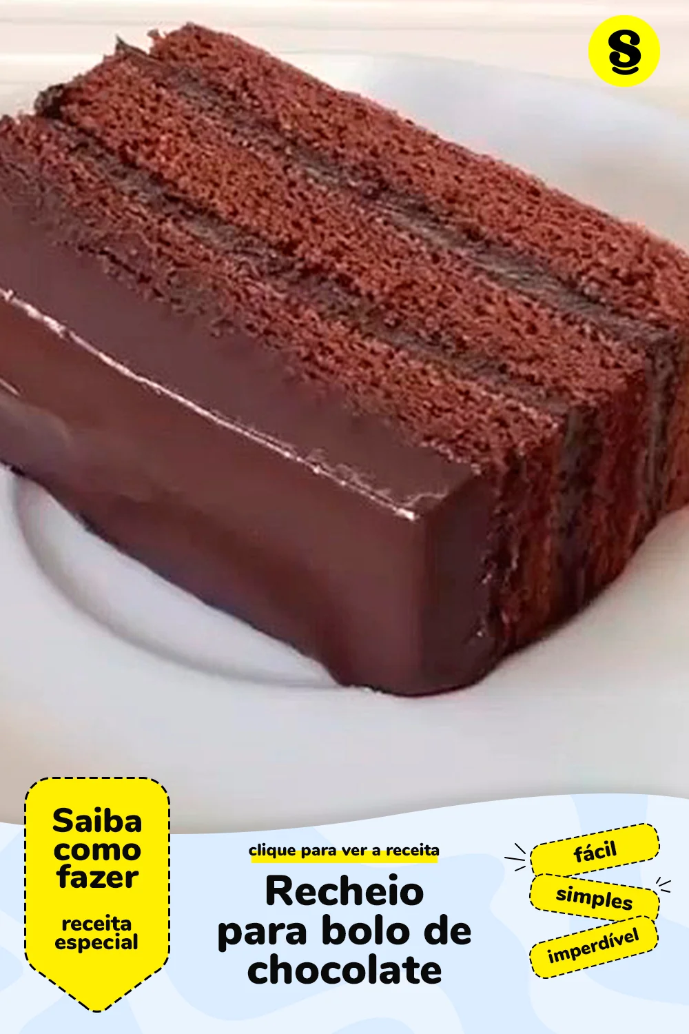 Receita de recheio para bolo de chocolate