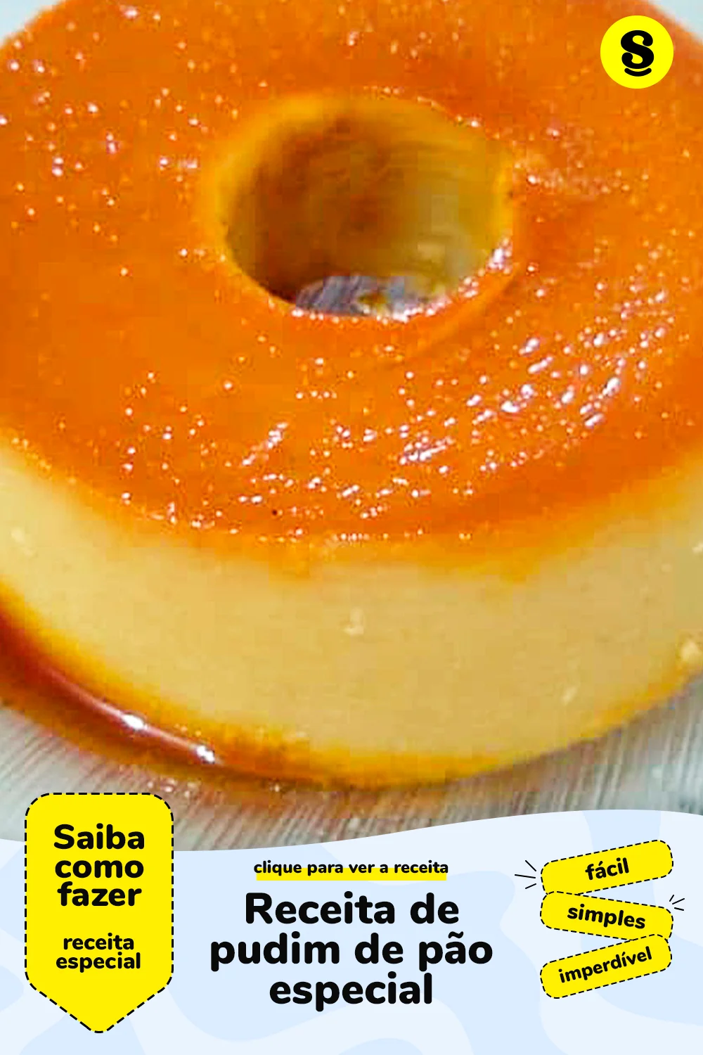 Receita de pudim de pão