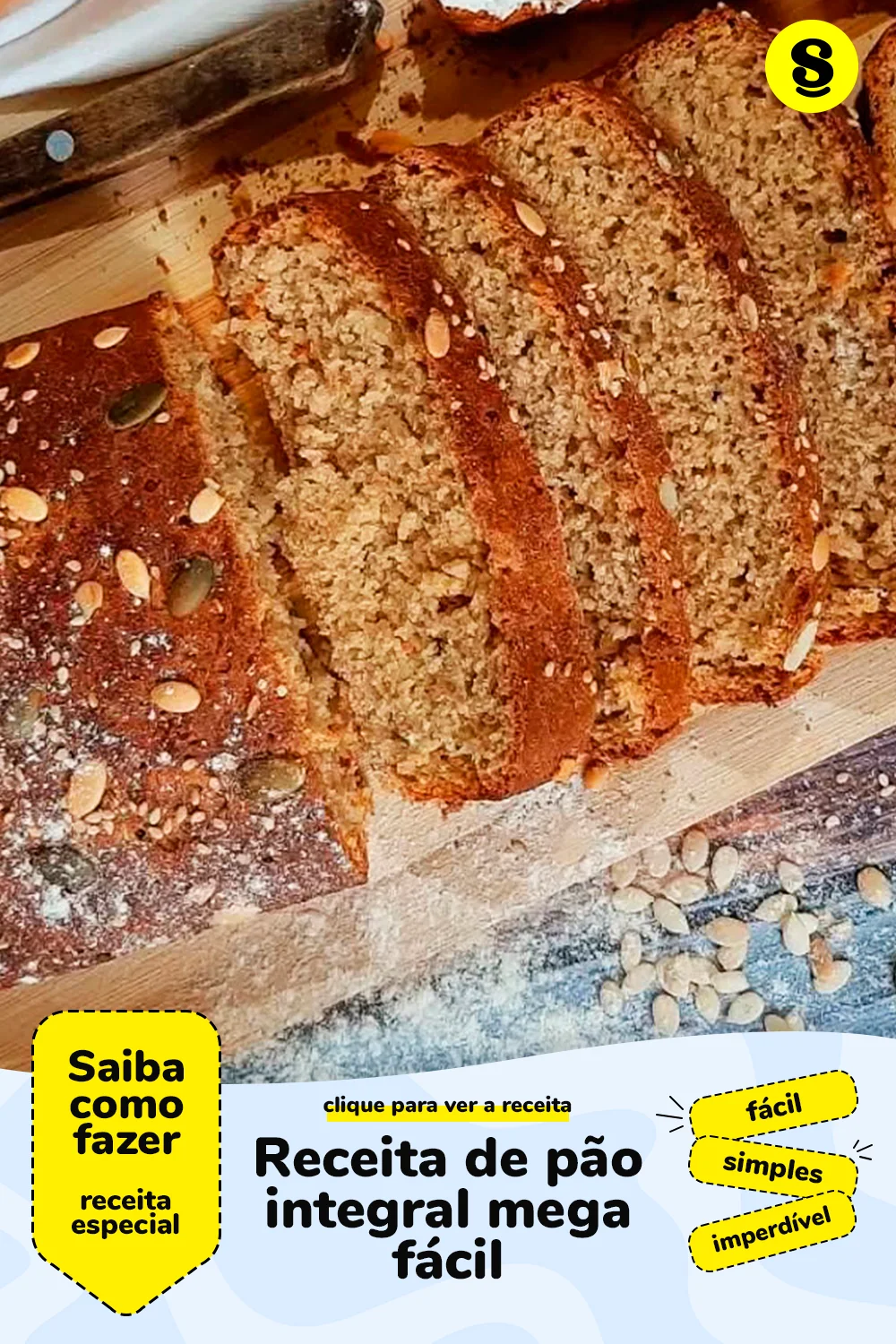 Receita de pão integral
