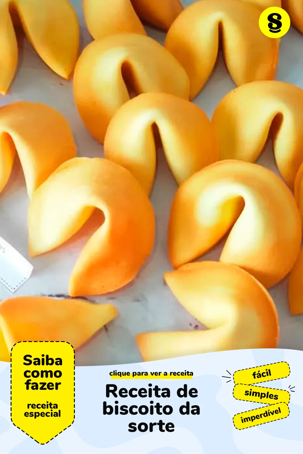 Receita de biscoito da sorte