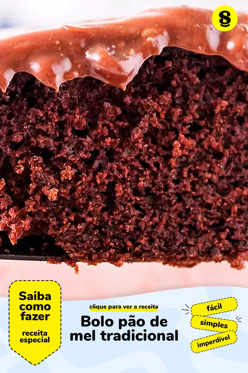Receita de bolo pão de mel