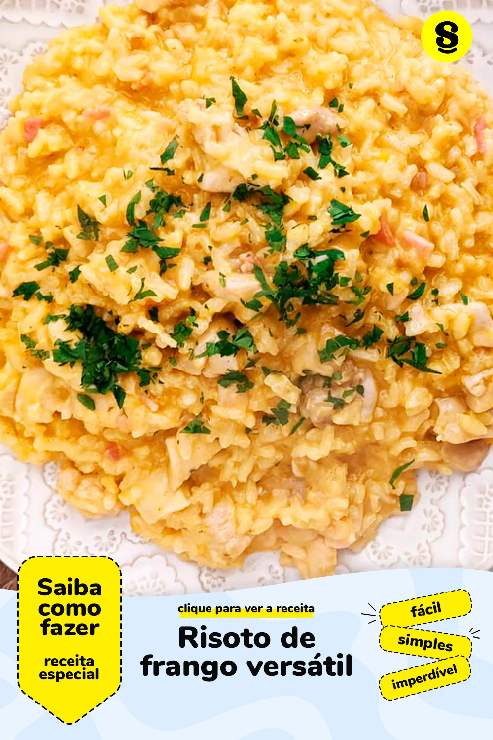 Receita de risoto de frango