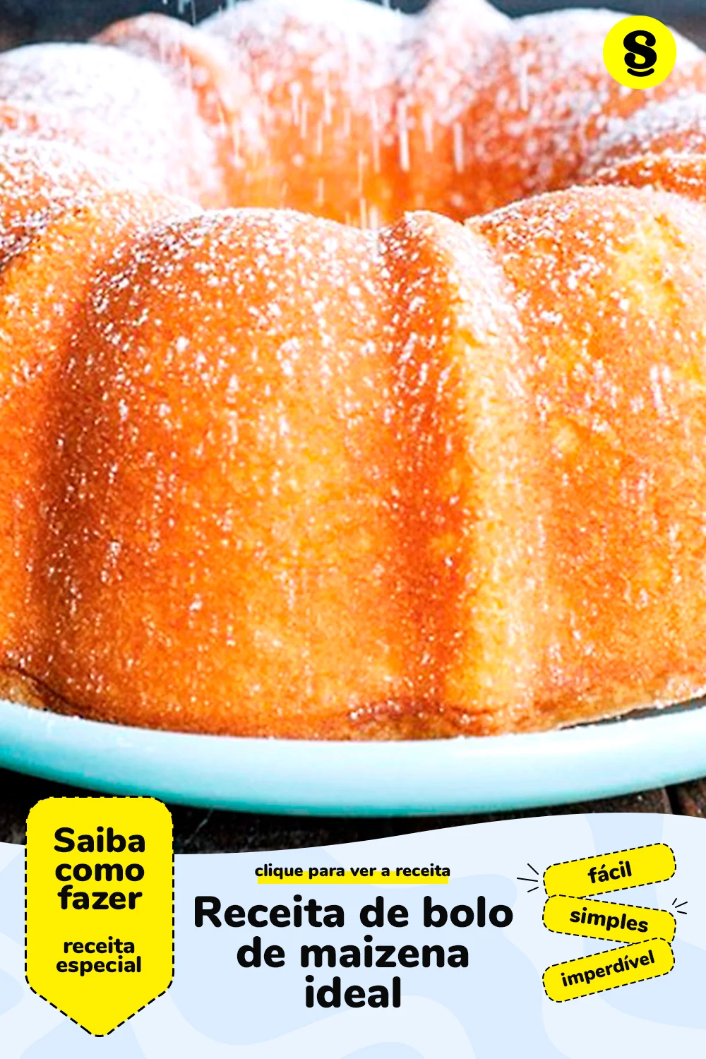 Receita de bolo de maizena