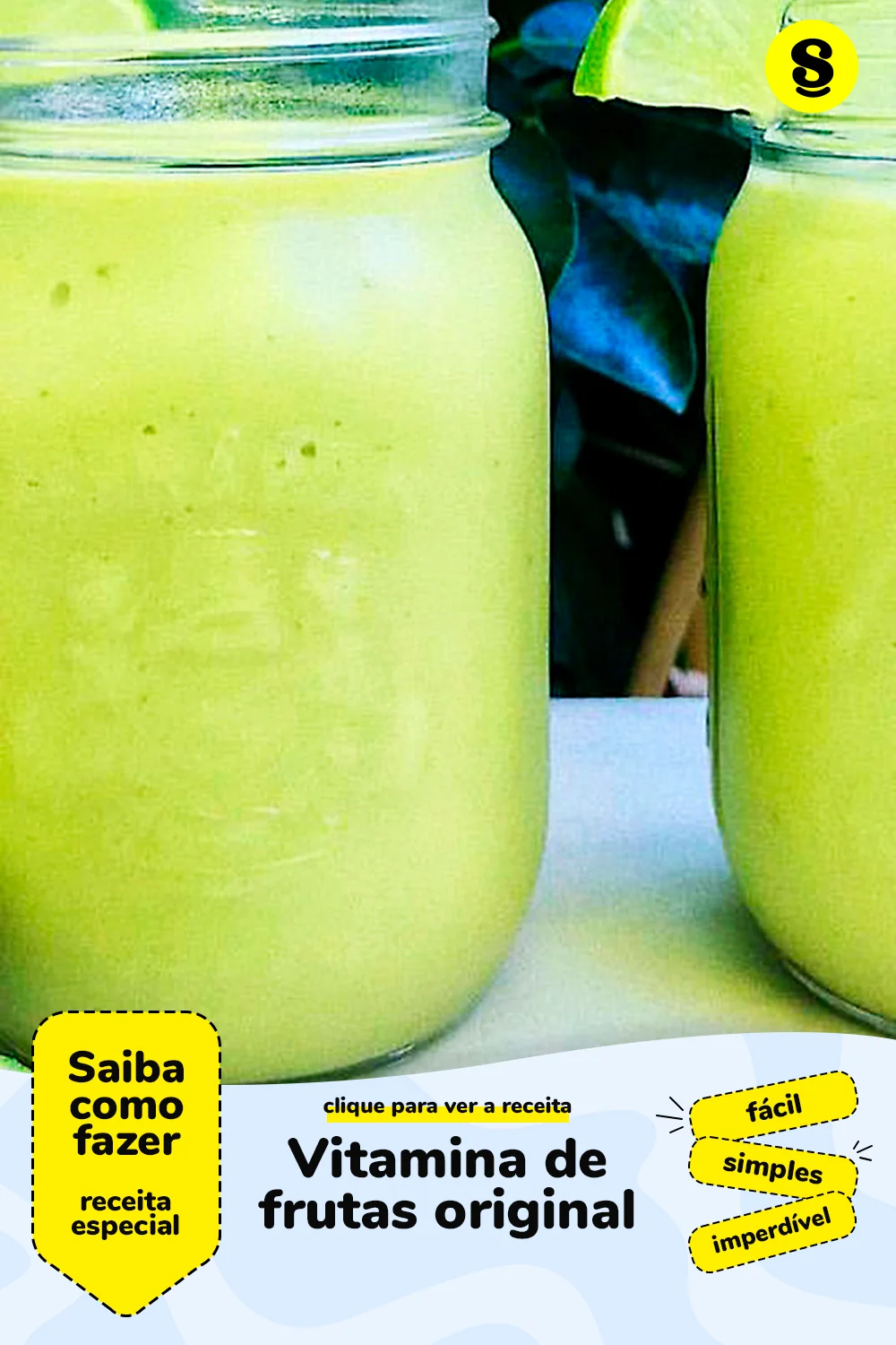 Receita de vitamina de frutas