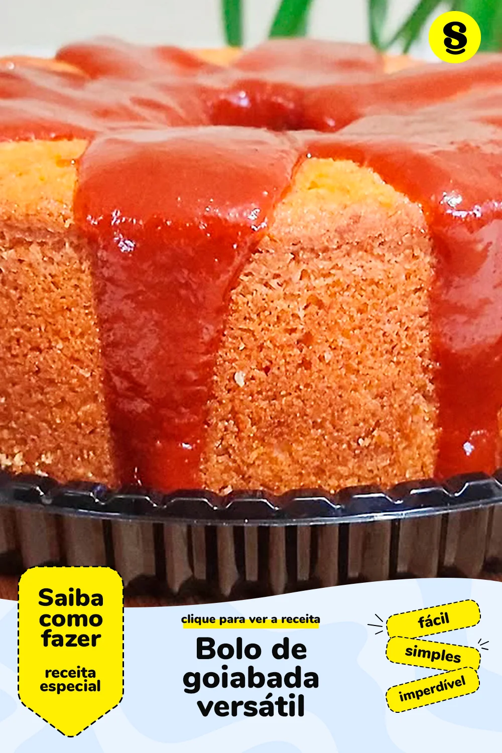 Receita de bolo de goiabada
