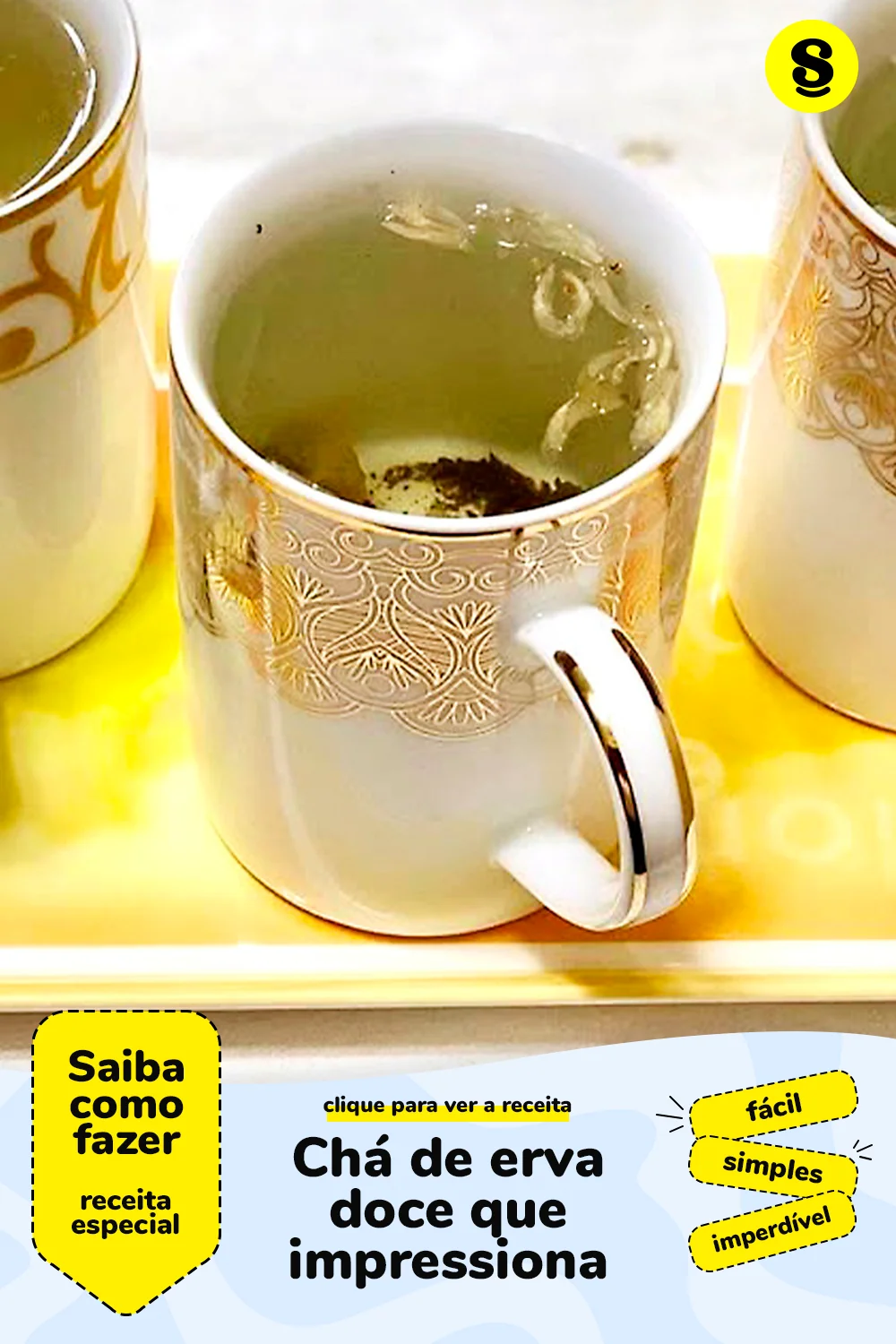 Receita de chá de erva doce