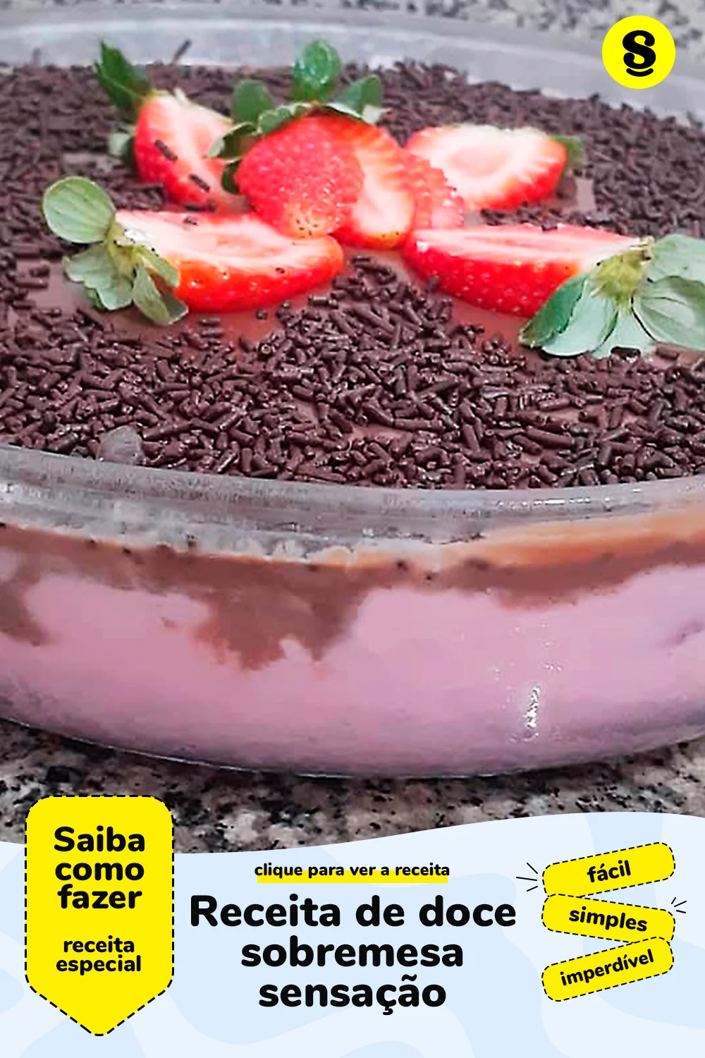 Receita de doce sobremesa sensação