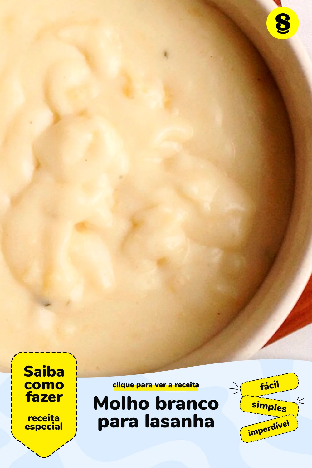 Receita de molho branco para lasanha