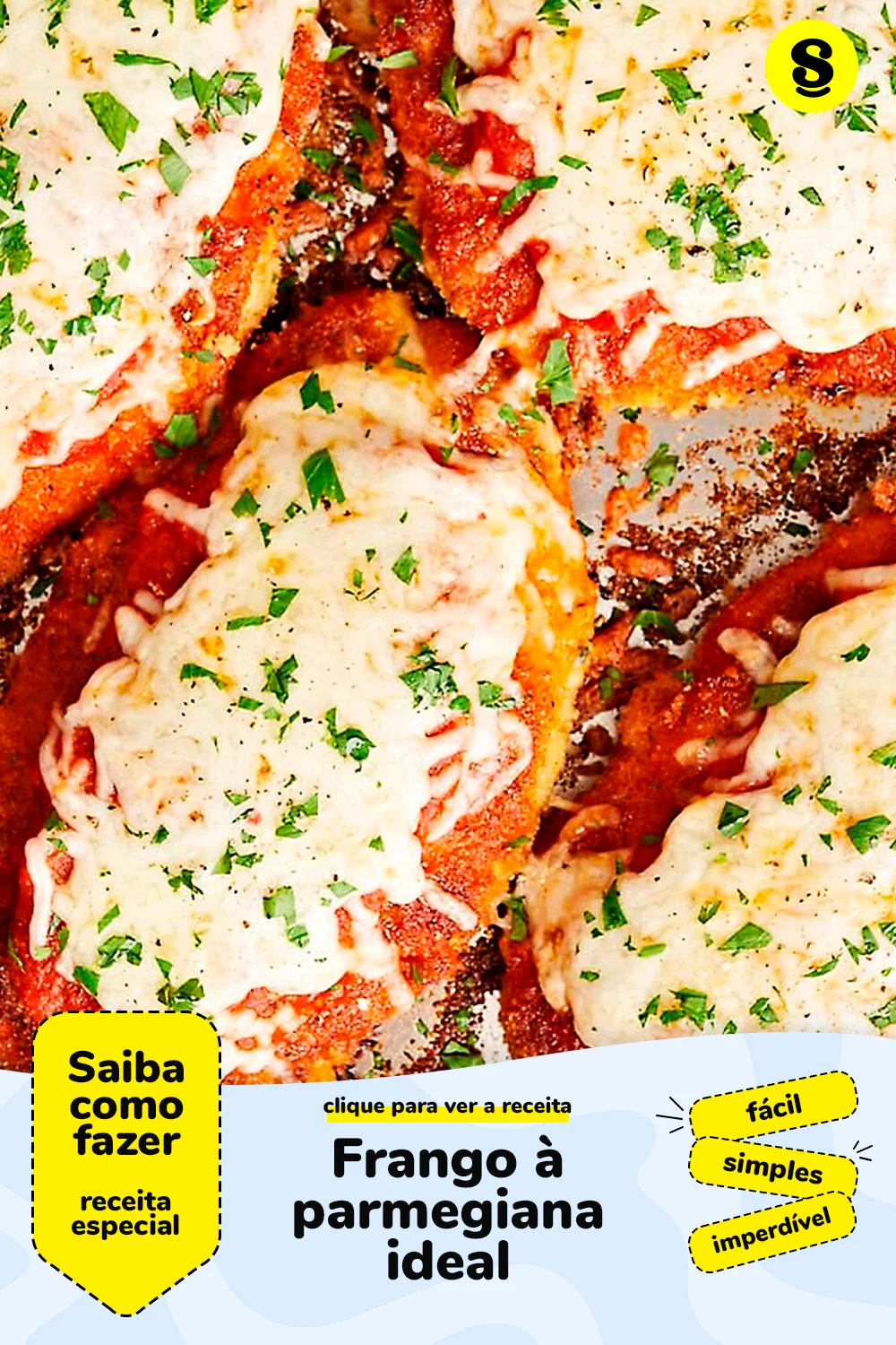 Receita de frango à parmegiana