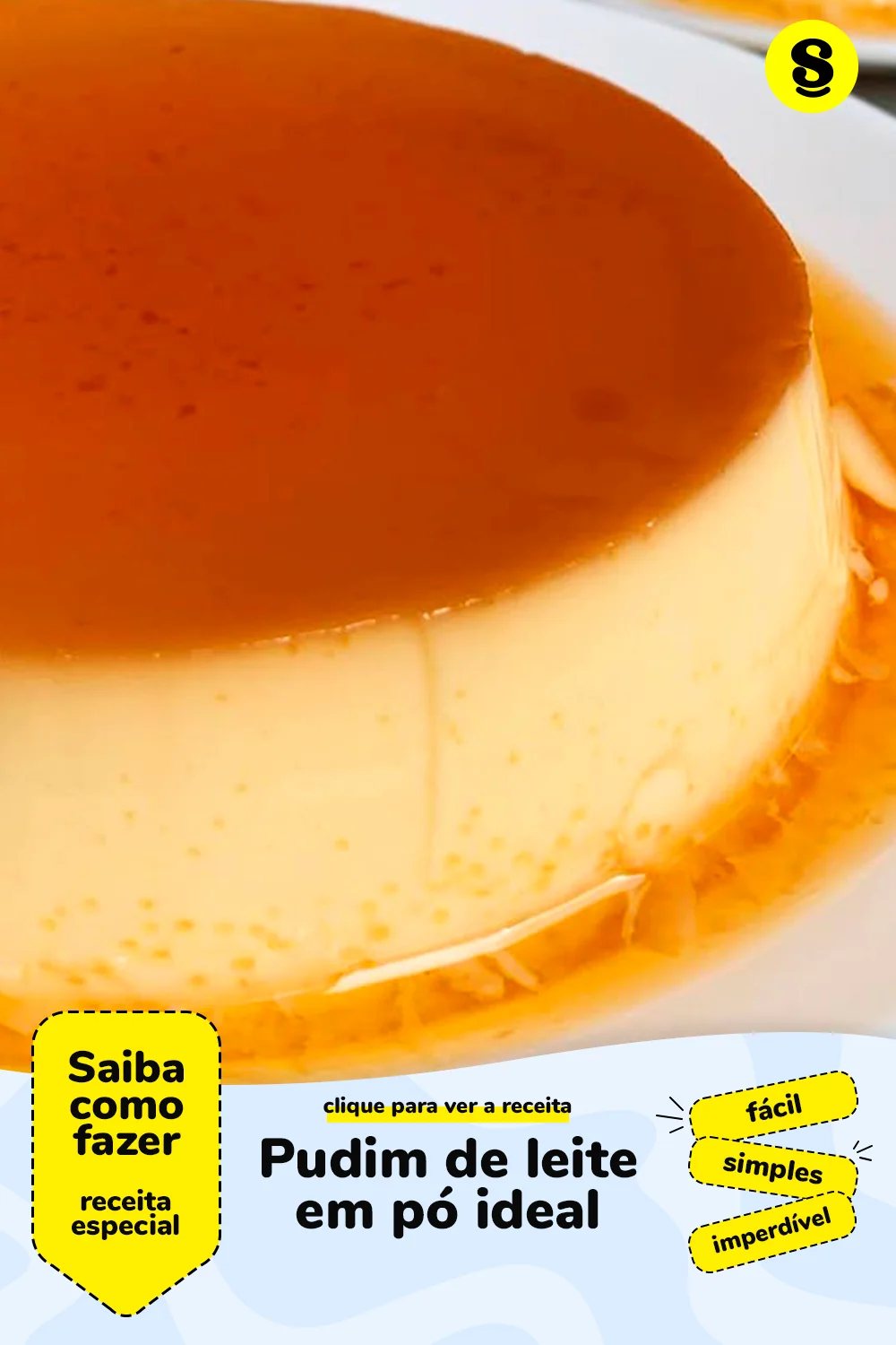 Receita de pudim de leite em pó