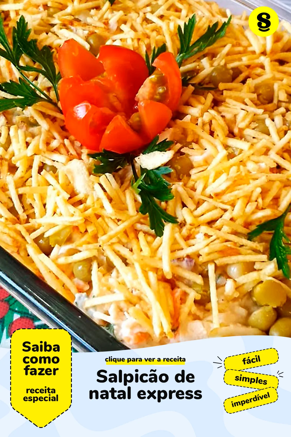 Receita de salpicão de Natal