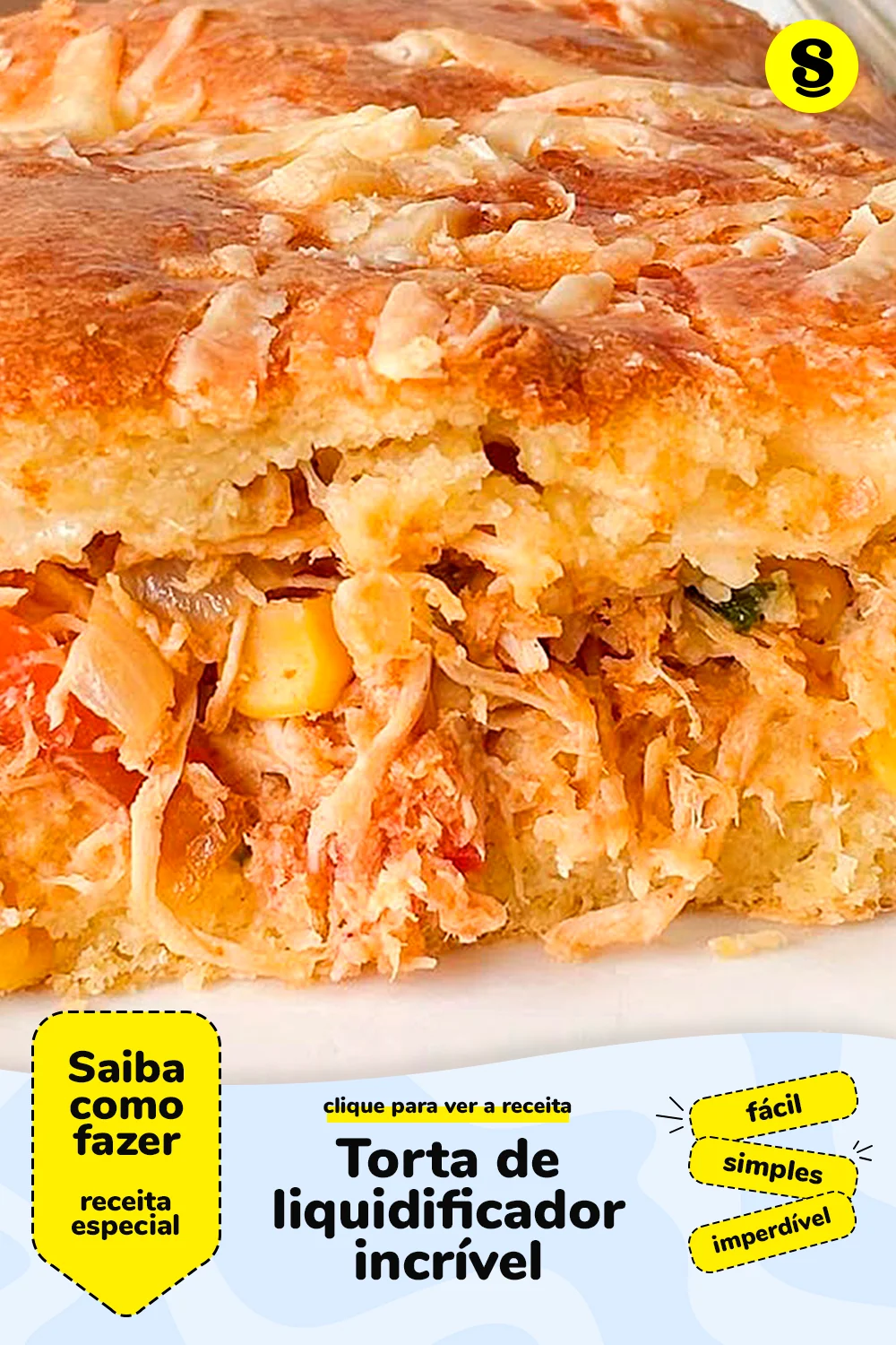 Receita de torta de liquidificador