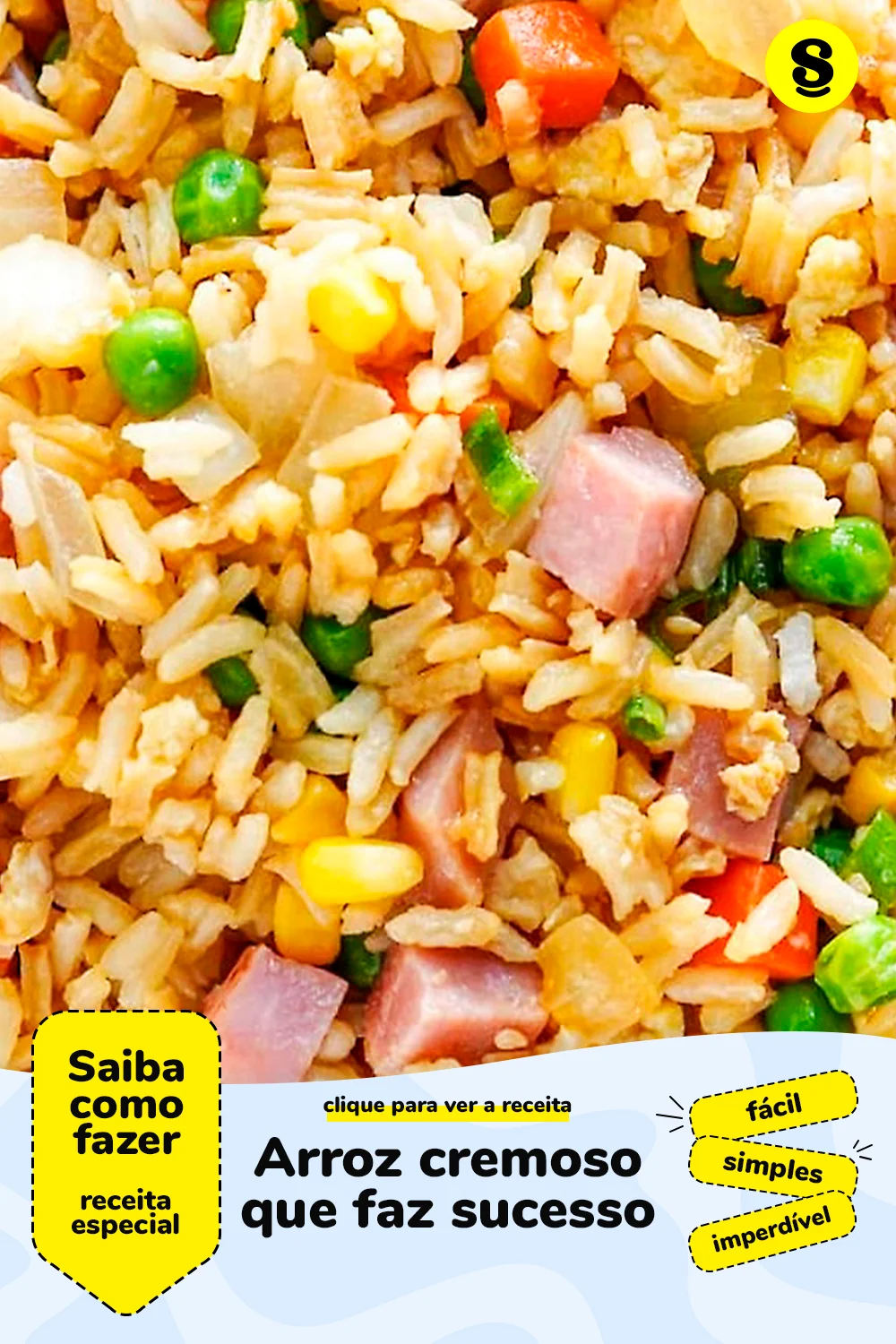 Receita de arroz cremoso