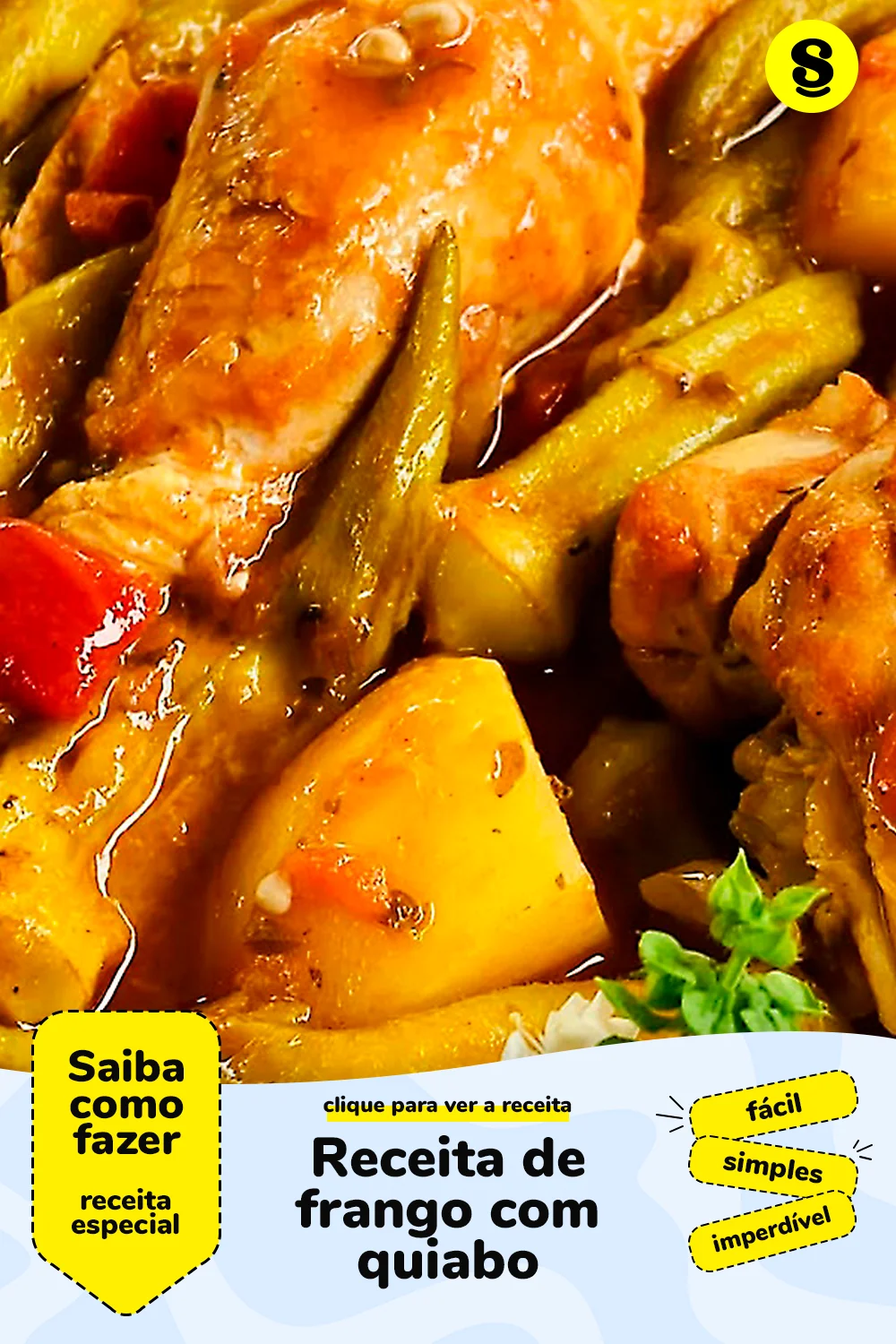 Receita de frango com quiabo