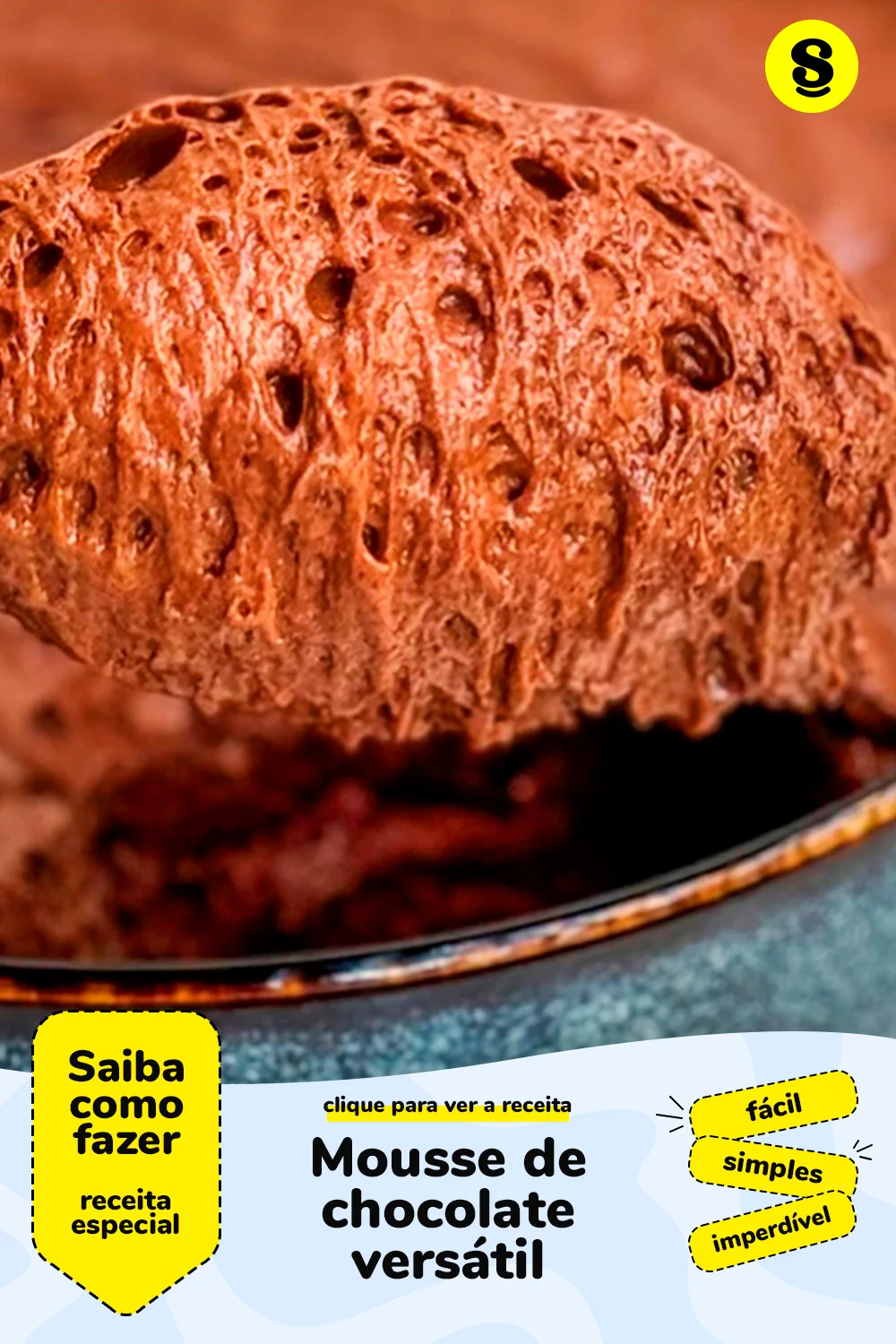 Receita de mousse de chocolate