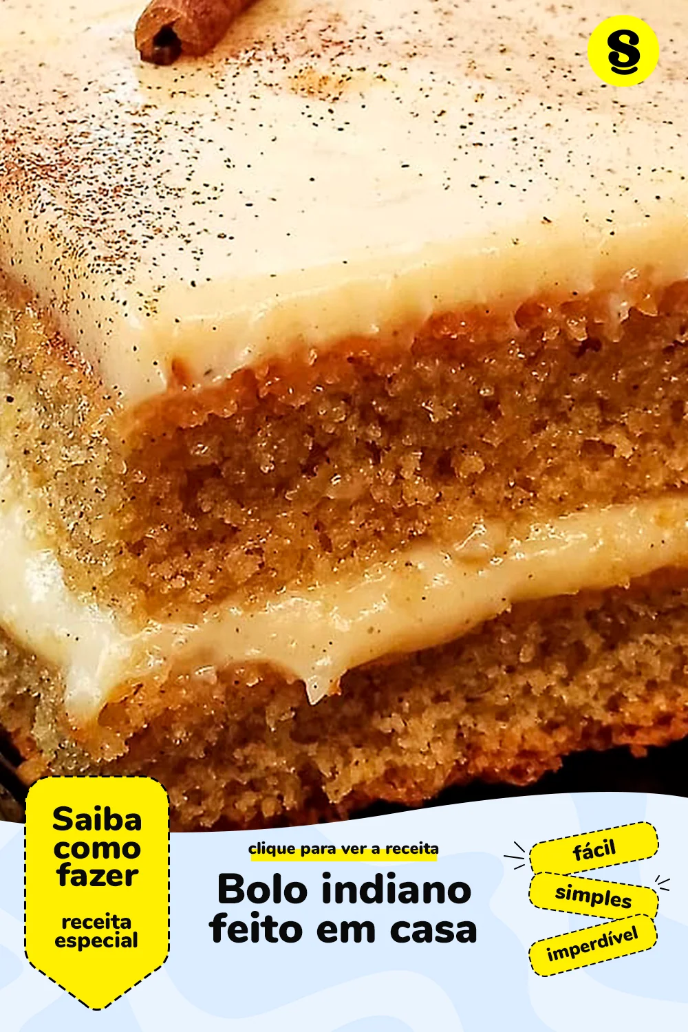 Receita de bolo indiano
