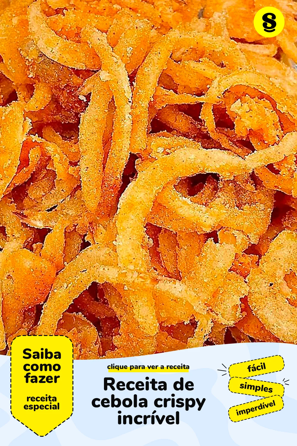 Receita de cebola crispy