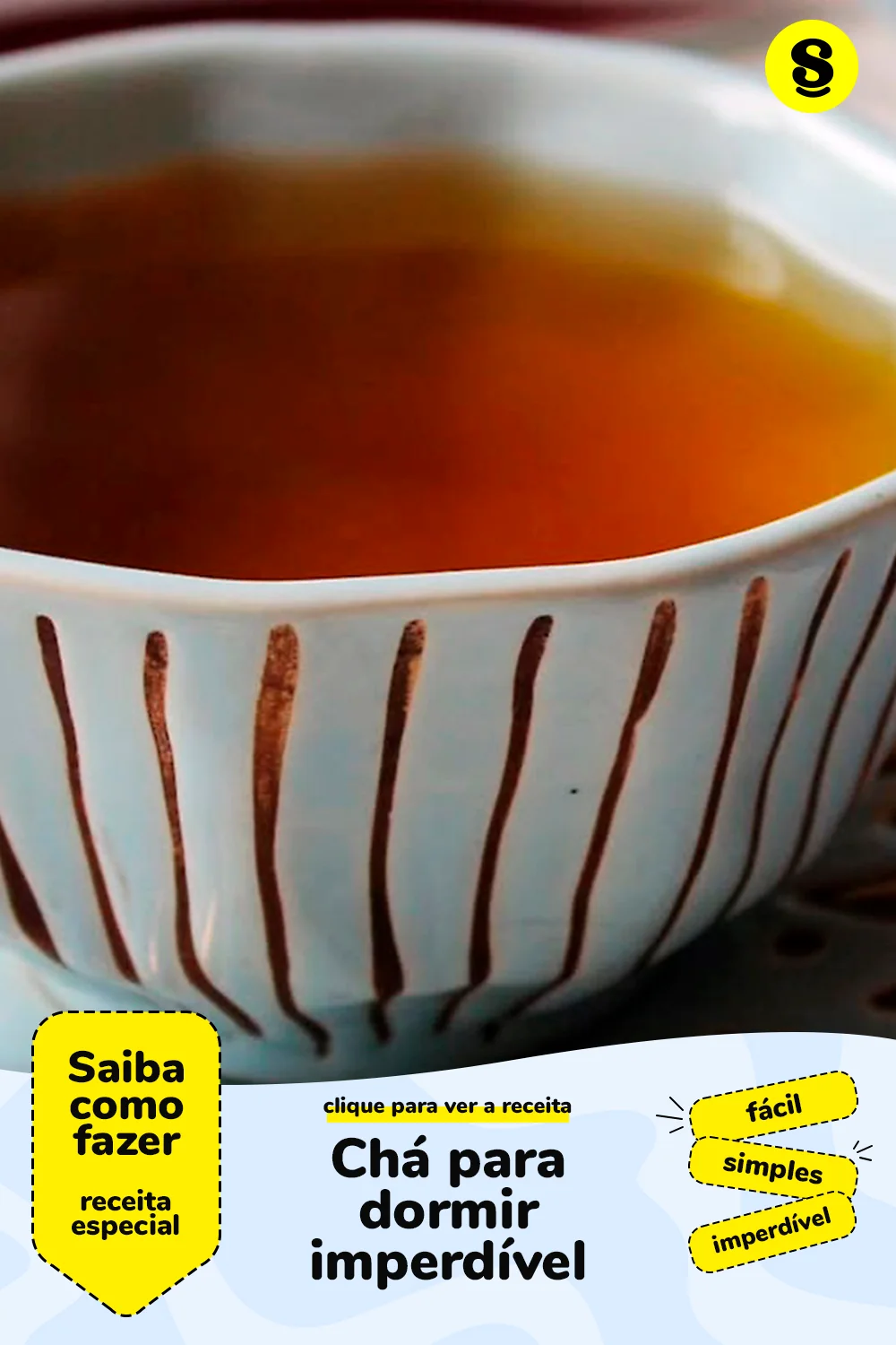 Receita de chá para dormir