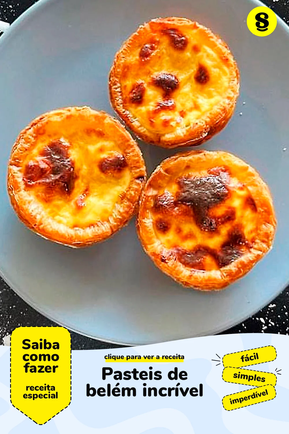 Receita de pasteis de Belém