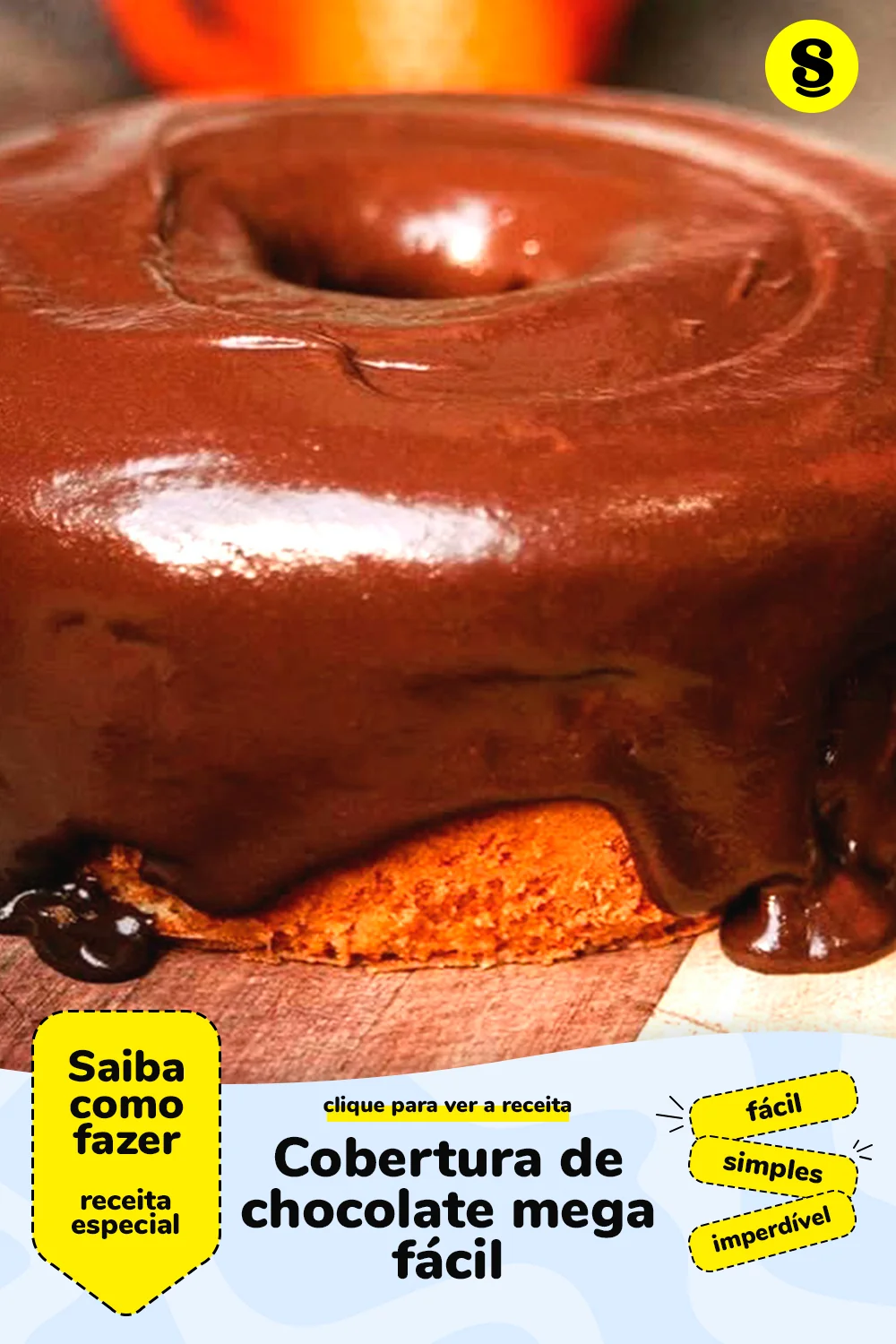 Receita de cobertura de chocolate