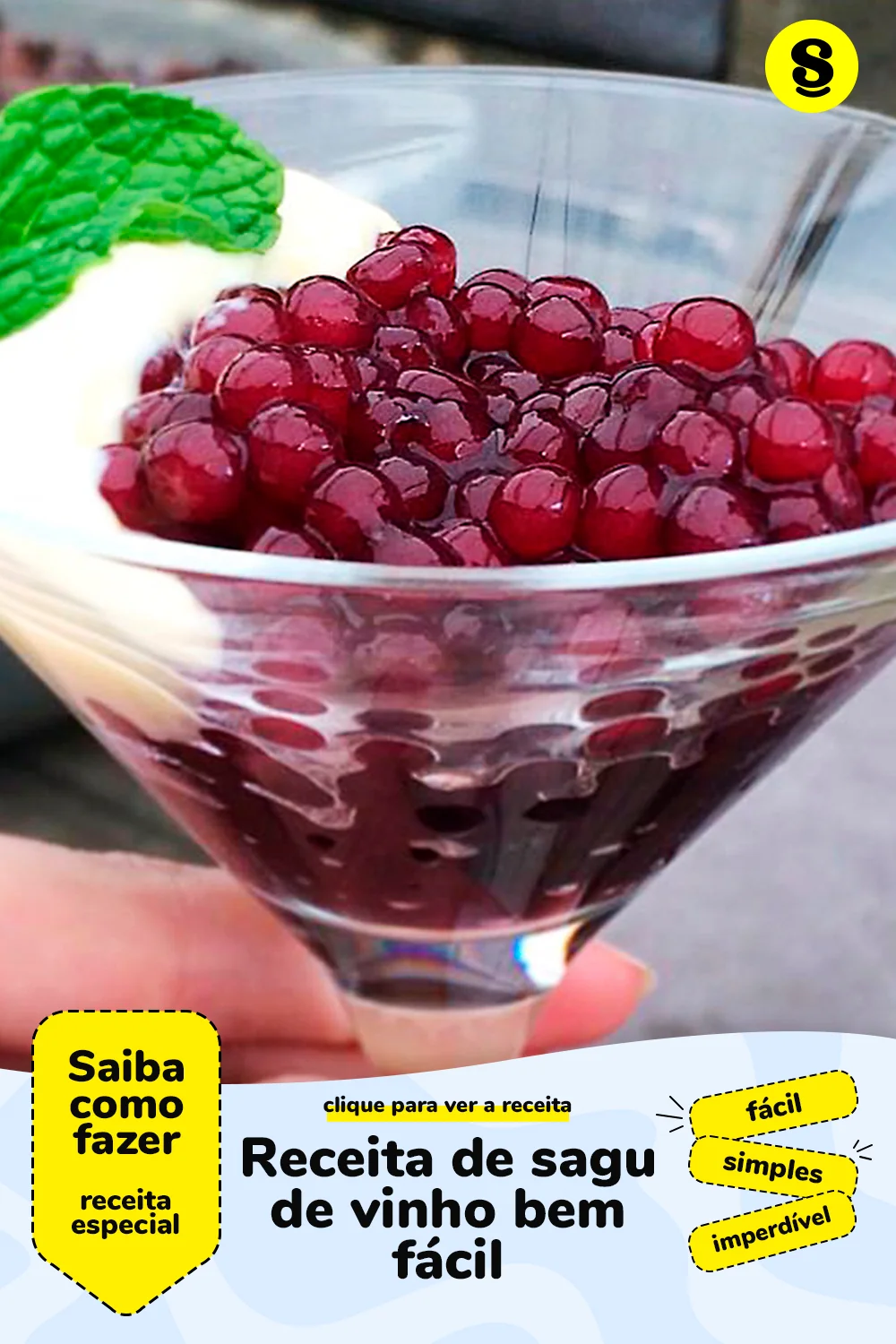 Receita de sagu de vinho