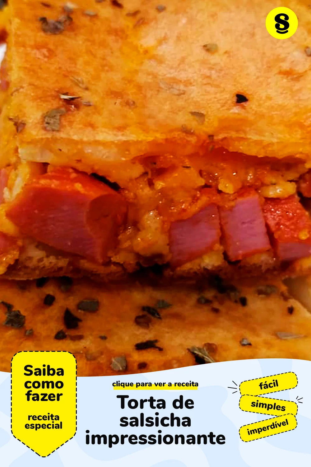 Receita de torta de salsicha